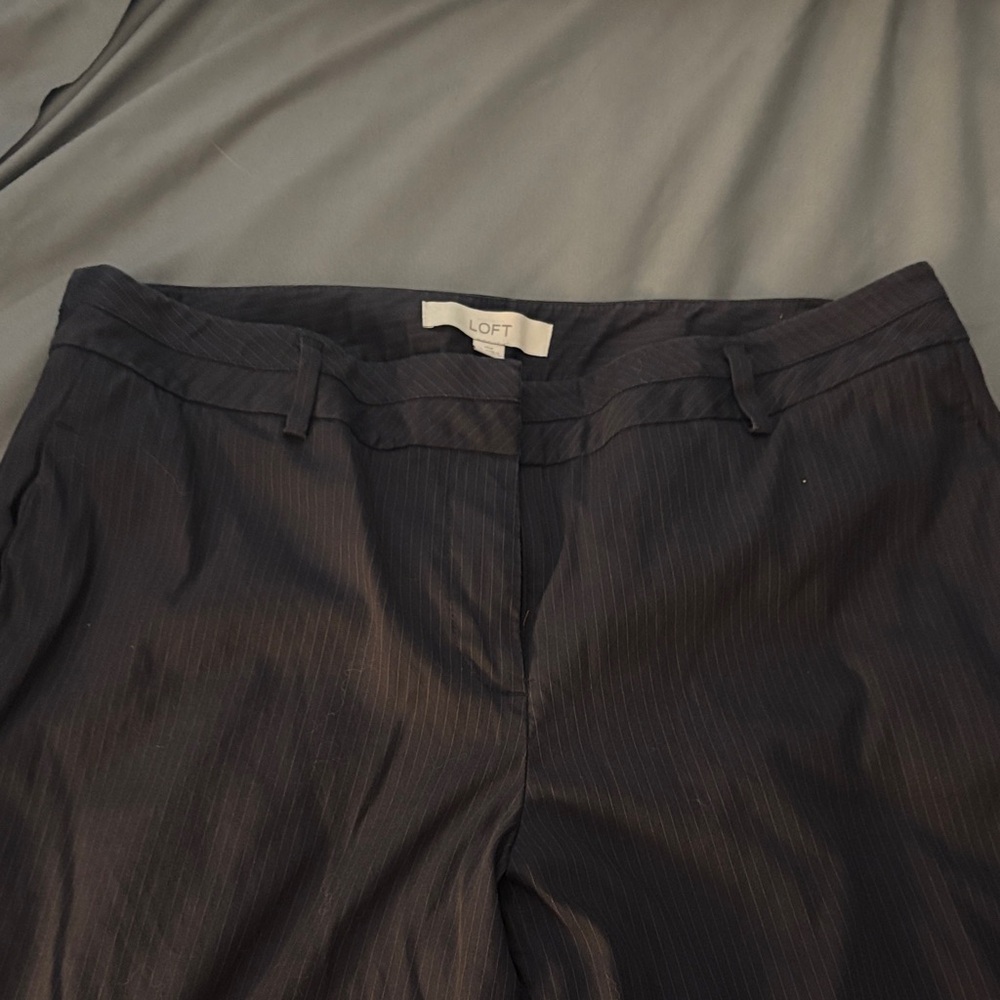LOFT Women's Black Straight Leg Pants
